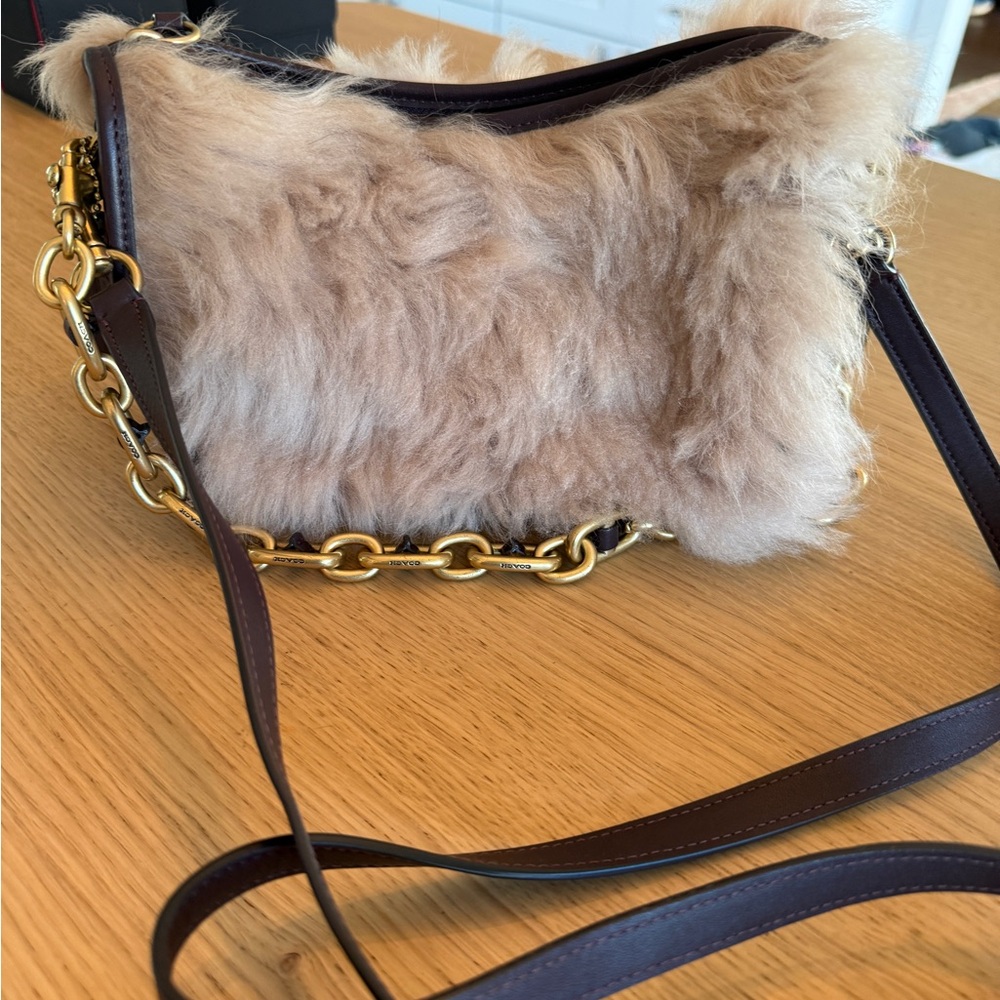 Coach Swinger w shearling exterior